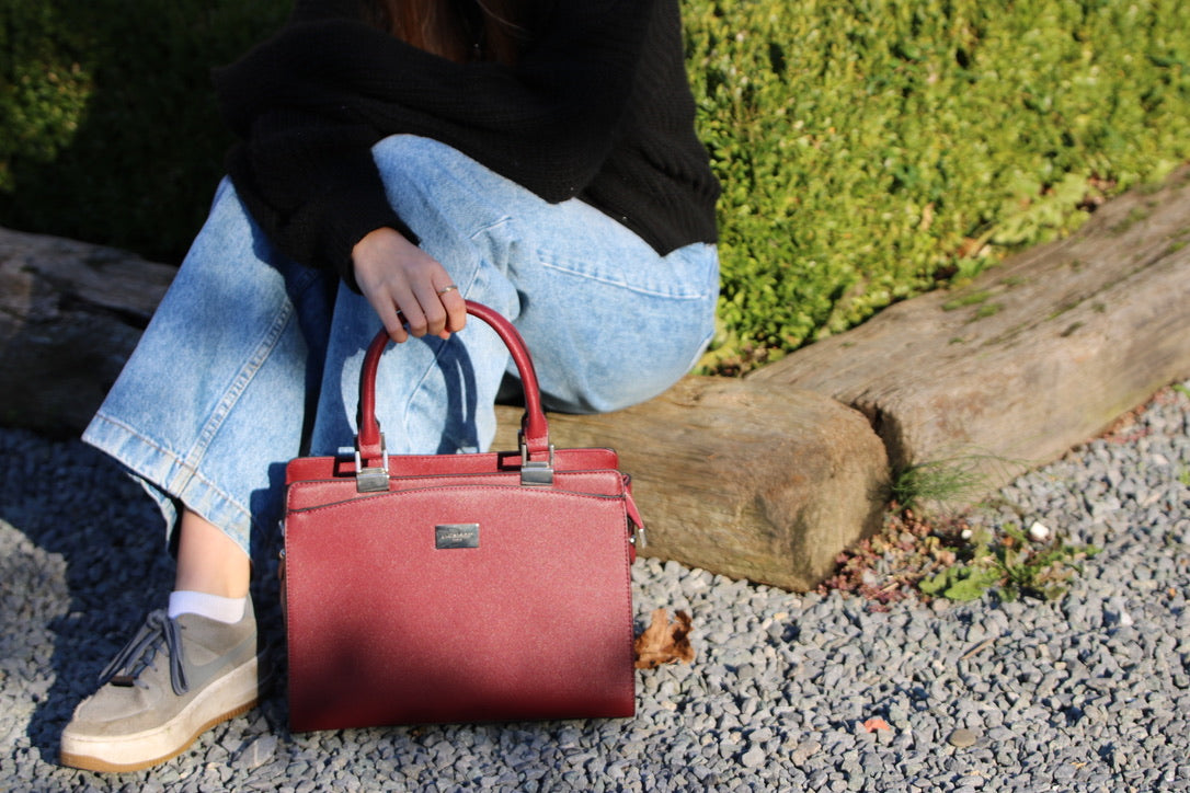 Flora & Co Handtas Bordeaux