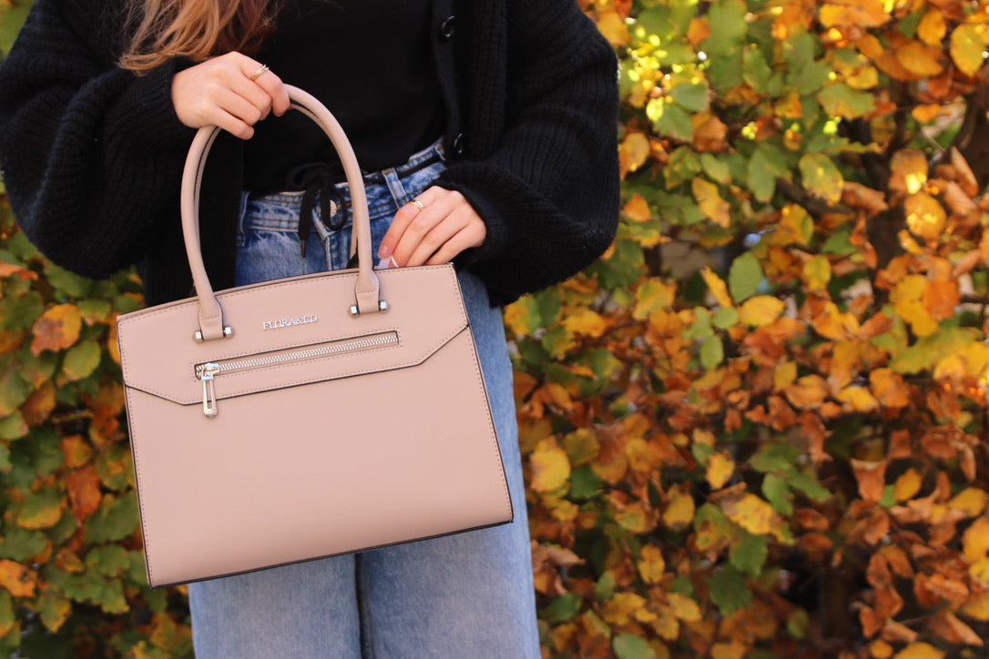 Flora & Co Handtas Beige