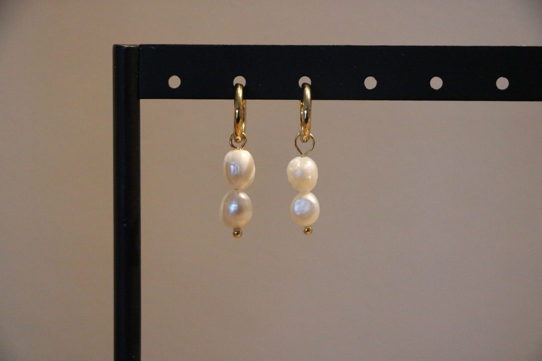 Oorbellen Dubbele Parels